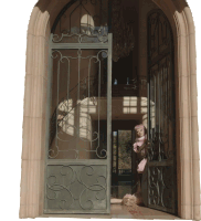 Gif animé gothique porte